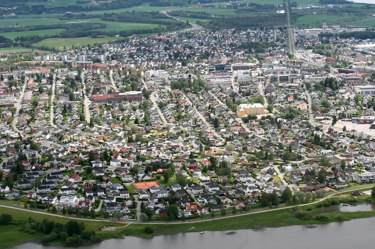 Lillestrøm from the air