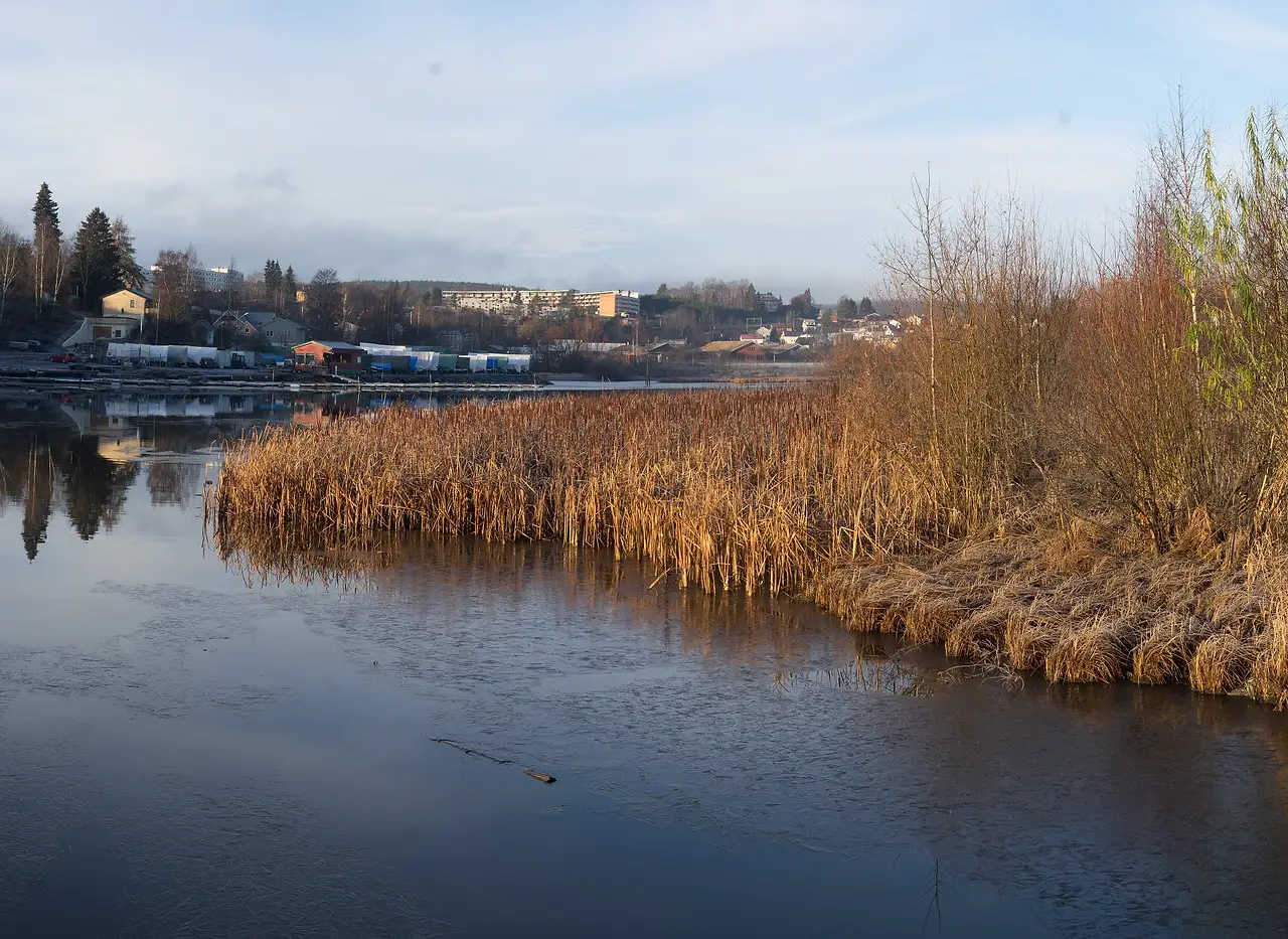 The Nitelva river in Lillestrøm today